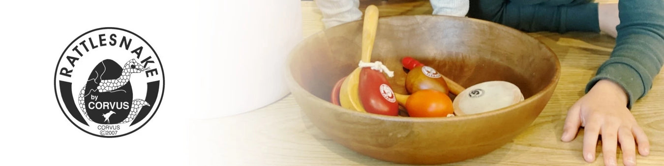 Rattlesnake Percussion Instruments from Wooden Playroom in Australia