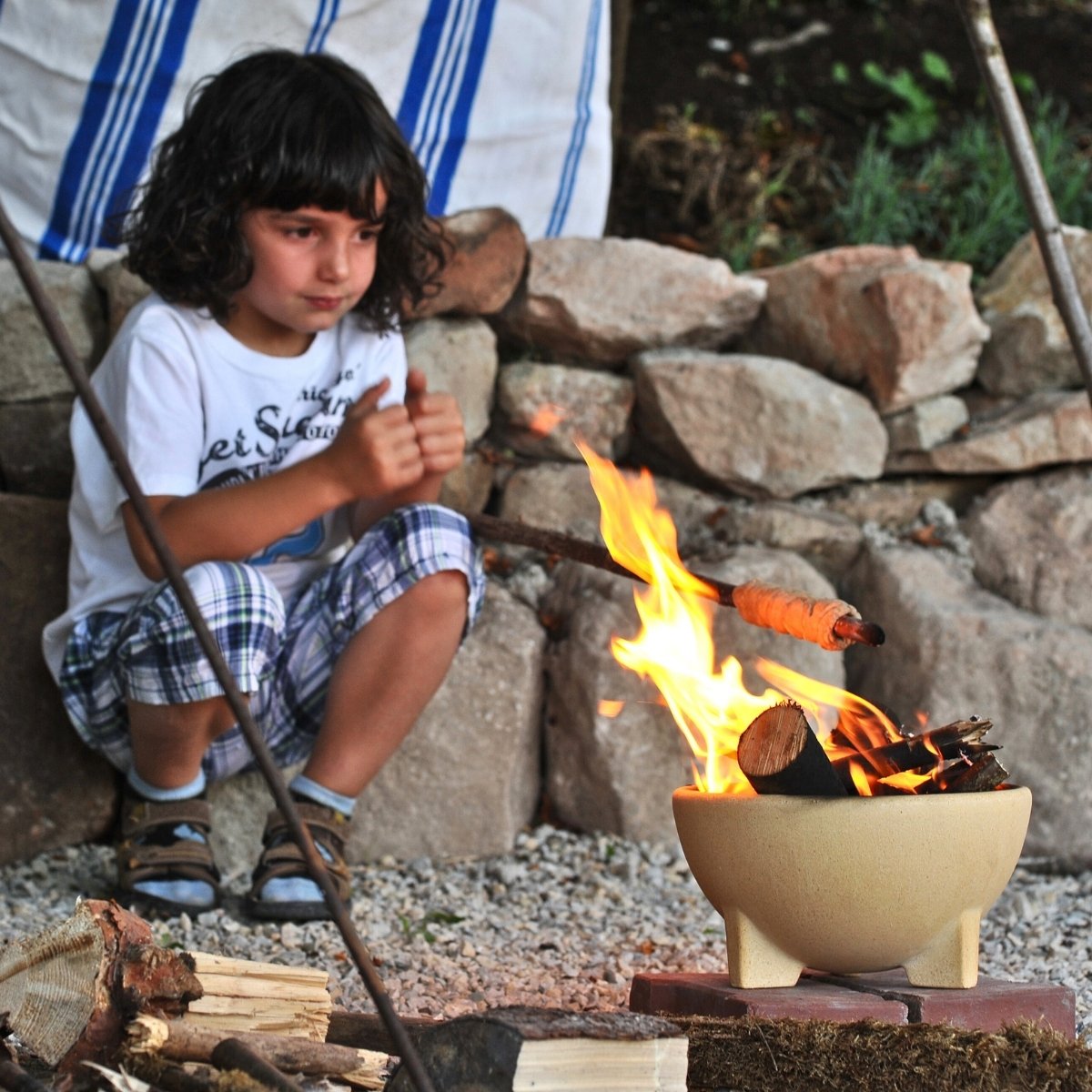 Kraul Small Ceramic Fire Bowl from Australia