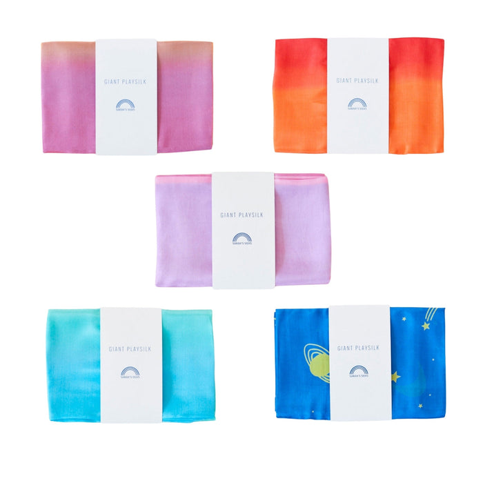 Sarah's Silks Playsilks - Enchanted Multi Coloured, Giant Size