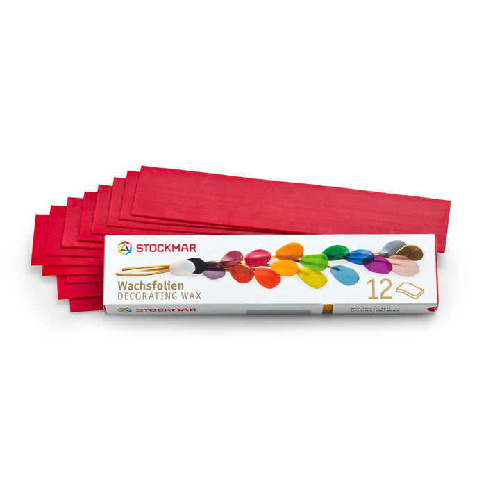 STOCKMAR Decorating Wax 12 Sheets Single Colour Small 4x20cm from Australia