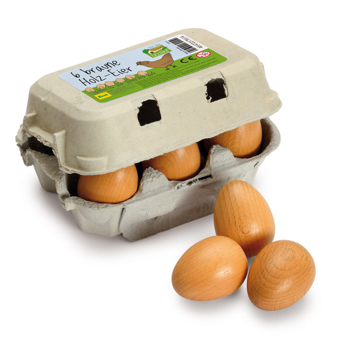 Erzi Eggs Brown Sixpack