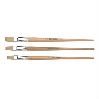 25510006 Paint Brush Natural Boar Bristle - Flat #6 10mm