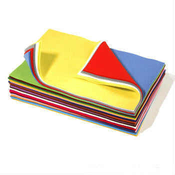 35342900 Wool and Rayon Felt - 20x30cm 350gsm 54 Sheet Assorted Colour pk