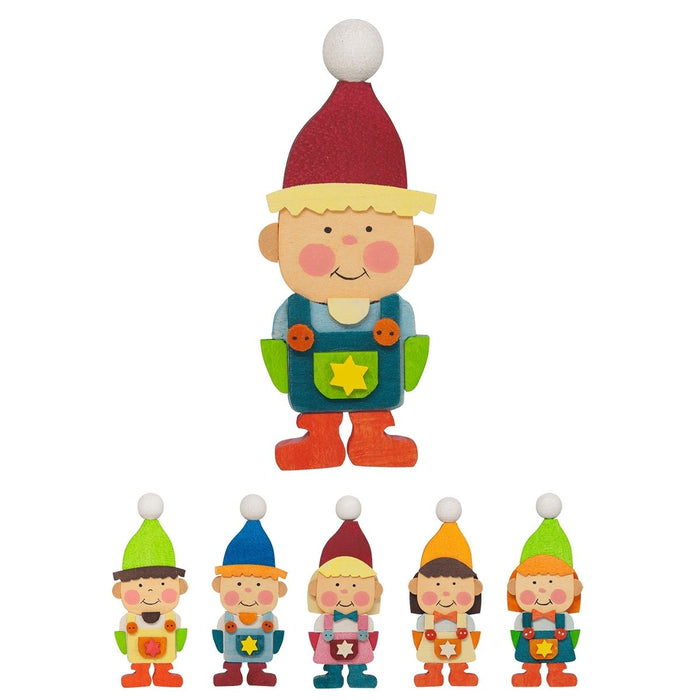 Graupner Christmas Tree Ornament - Elves - Set of 6 Pieces