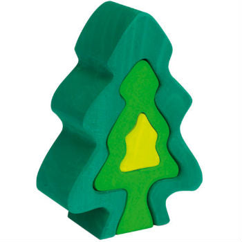 70423082 Gluckskafer Wooden Blocks - Fir tree 6 pcs 18cm high