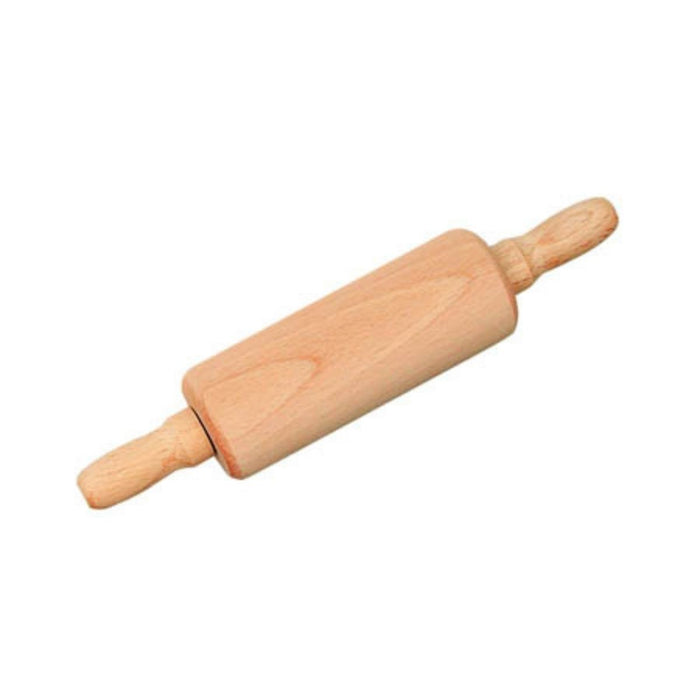 70430522 Gluckskafer Wooden rolling pin w plain handle steel axle 20 cm