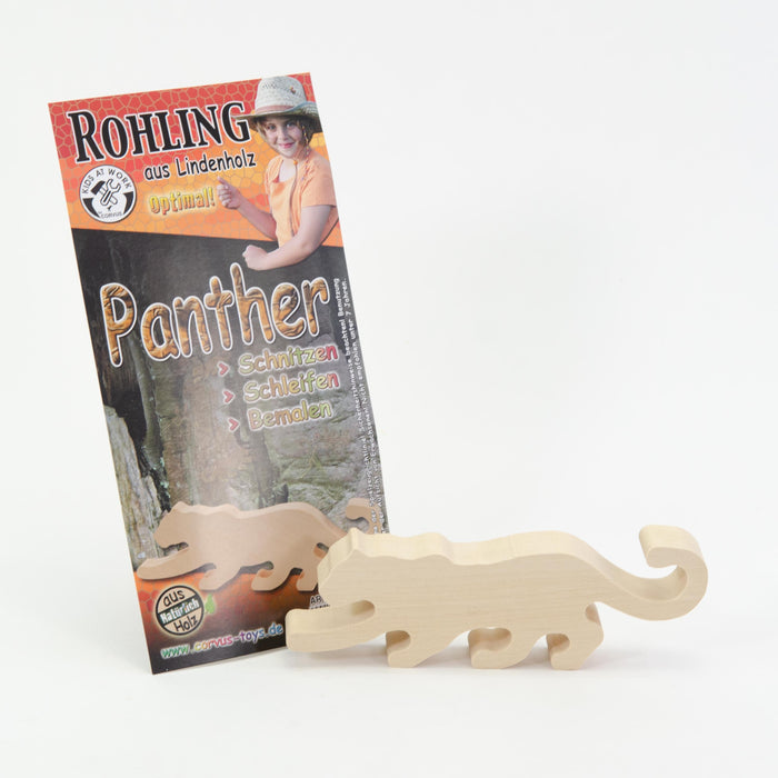 Kids at Work Wood Figure Panther
