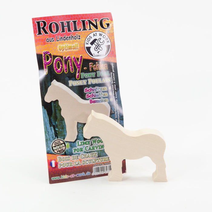 Kids at Work Wood Figure Foal