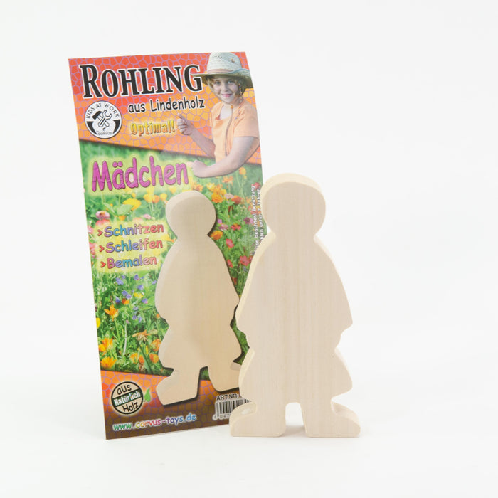 Kids at Work Wood Figure Girl