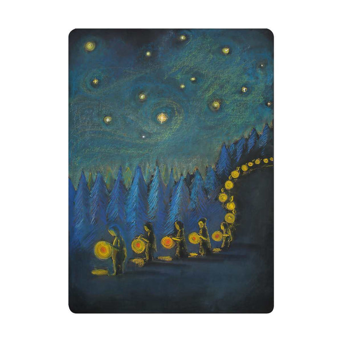 95505006 Chalkboard Art Poster Lantern Walk