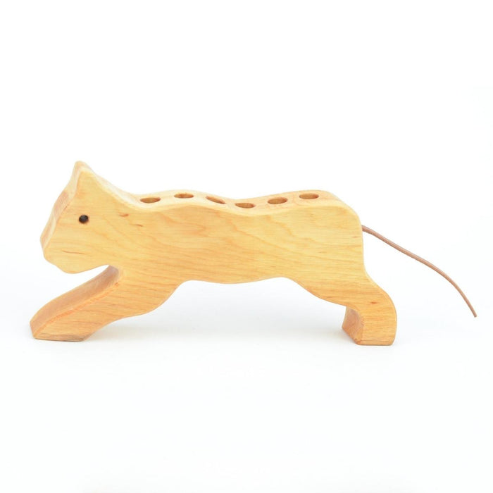 74001617 Drei Blatter Wooden Pencil Holder Cat - 6 holes