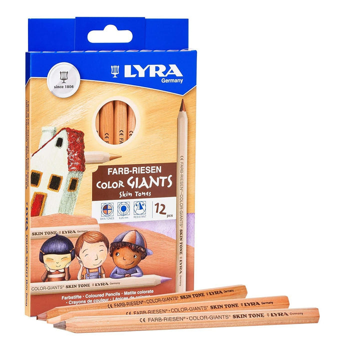 LYRA Colour Giants Skin Tones Pencil Set 12 from Australia