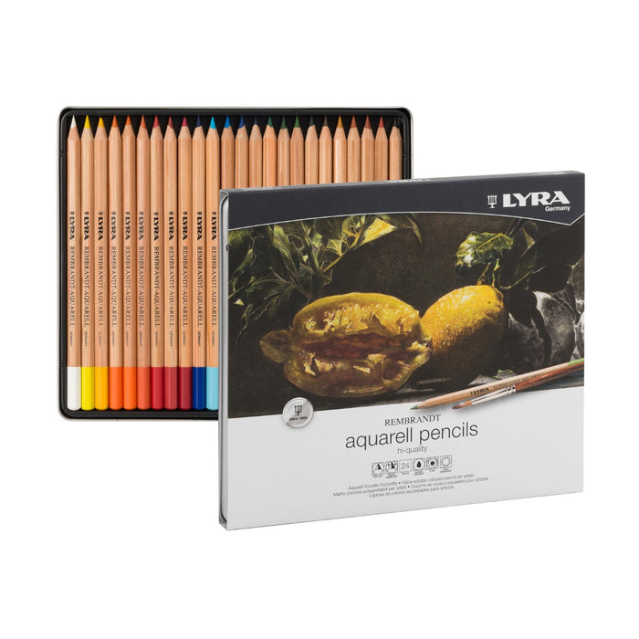 20539024 Lyra Rembrandt Aquarelle Watercolor Pencil, Assorted Tin
