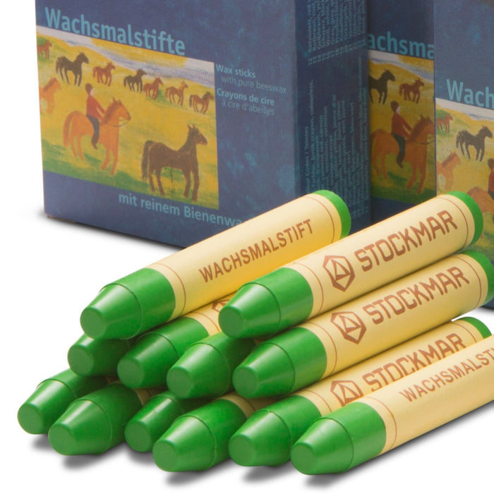 STOCKMAR Wax Crayons 12 Single Colour Sticks