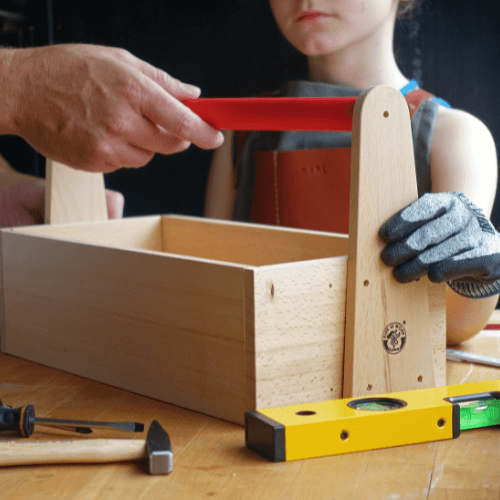 Woodwork Workshop Tools and DIY for Kids from Wooden Playroom Australia