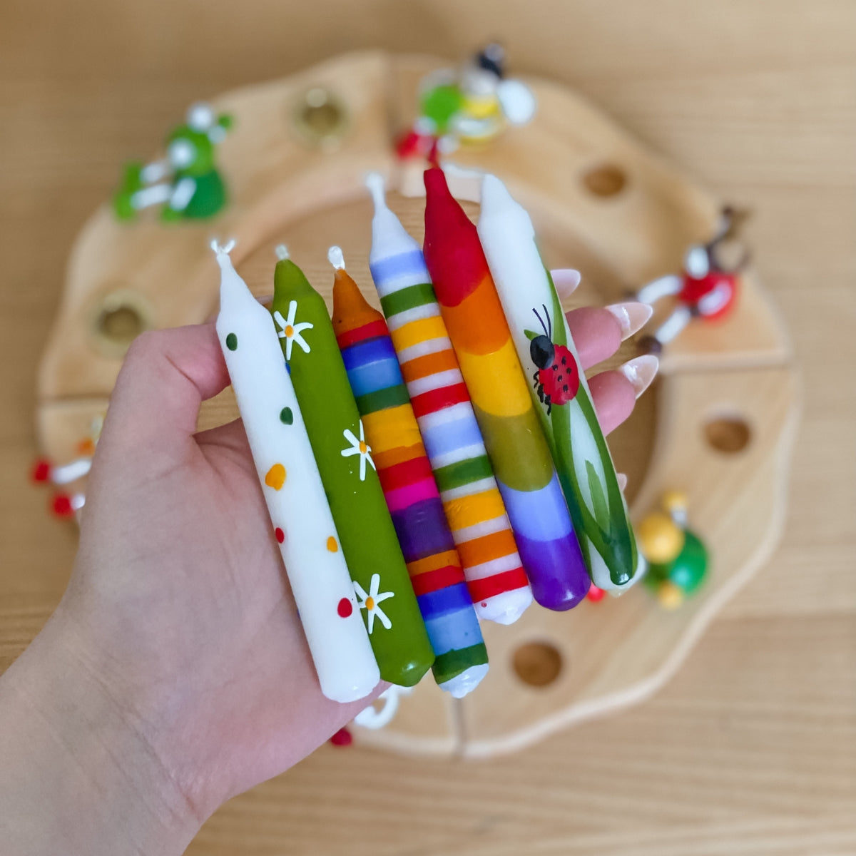 Ahrens Handmade Waldorf Birthday Ring Candles and Decorations Wholesale in Australia