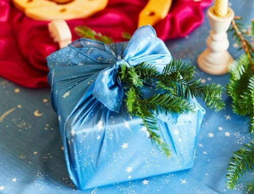 Silk Gift Wrapping from Sarah's Silks at Wooden Playroom Wholesale Australia