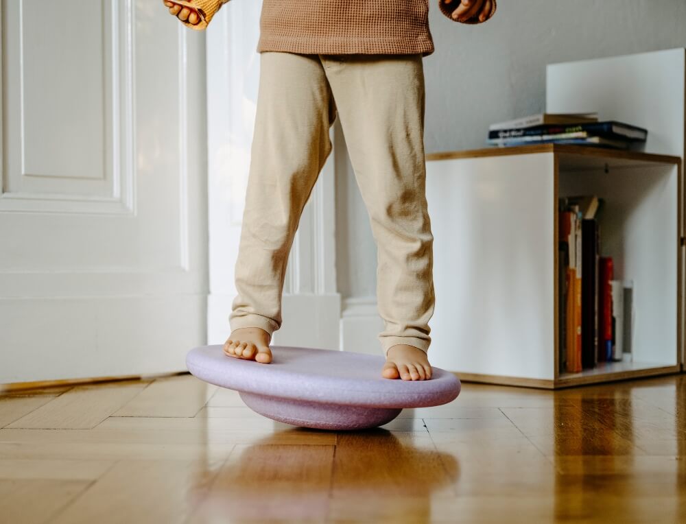 Active Play with Stapelstein Balance Board for Kids at Wooden Playroom Wholesale in Australia