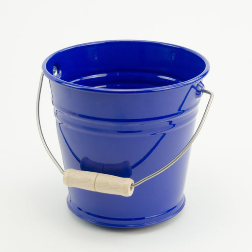 Gluckskafer Metal Bucket w Wooden Handle - choice of four colours