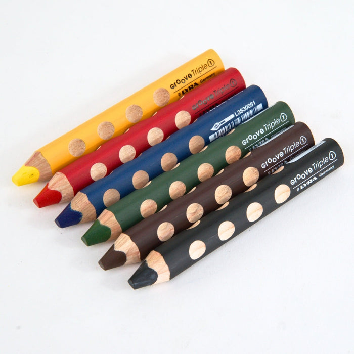 LYRA Groove Triple One 3 in 1 (Colour Pencil, Watercolour and Wax Crayon) from Australia
