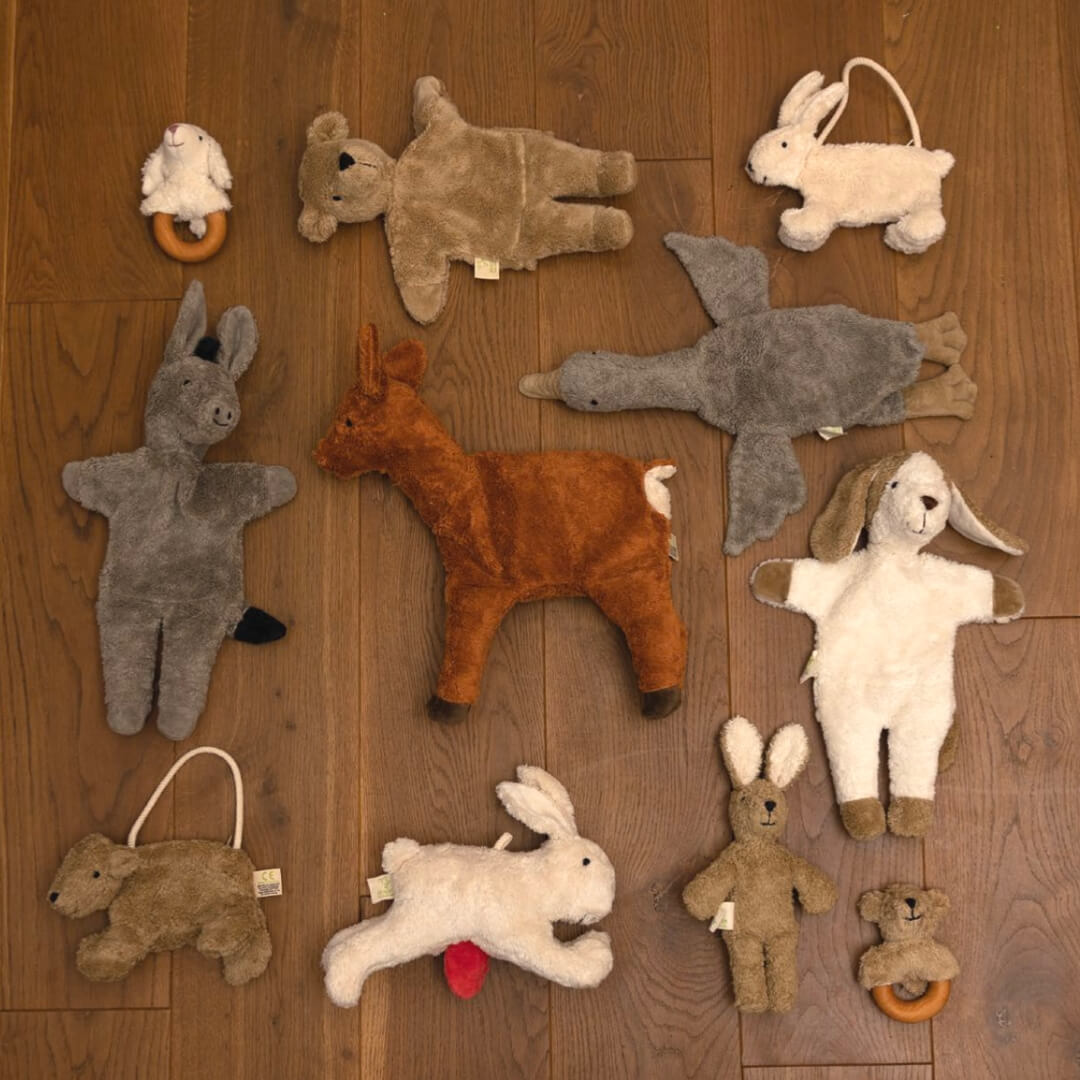 Senger Naturwelt natural cuddly soft toys distributed in Australia by Wooden Playroom