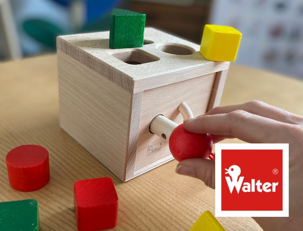 Walter wooden baby and toddler toys, distributed in Australia by Wooden Playroom