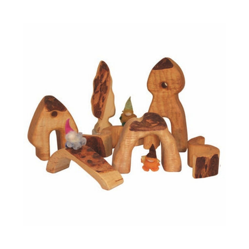 Bikeho Dwarf Village 7 Pieces Wooden Toys - Australia, Online