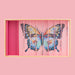 BM-BOX-29 Billes & Co Marble Treasure Box - Anamorphic Butterfly, Large