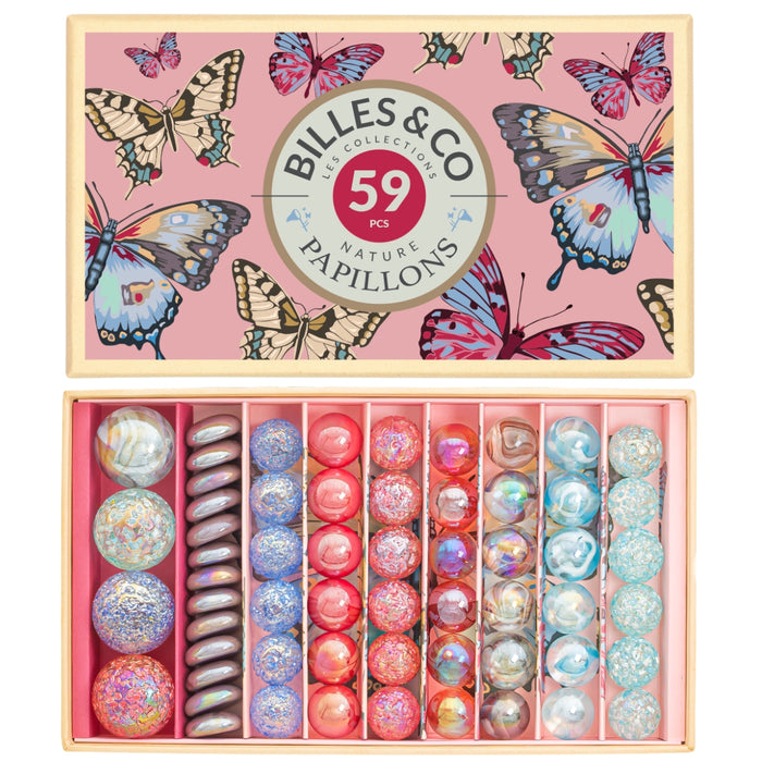 BM-BOX-29 Billes & Co Marble Treasure Box - Anamorphic Butterfly, Large - Australia