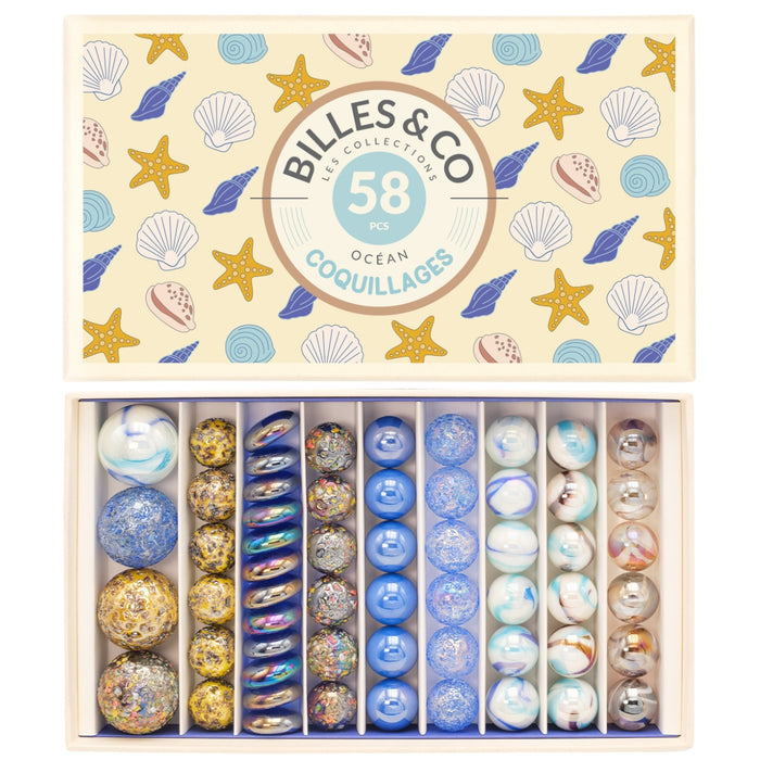 Billes & Co Marble Treasure Box - Sea Shells, Large - Online, Australia