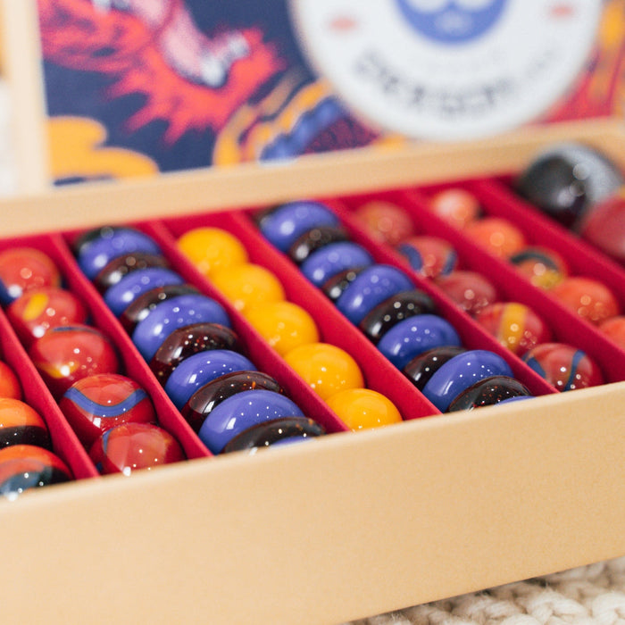 BOX-04 Billes & Co. Marbles Box - Fire Dragon