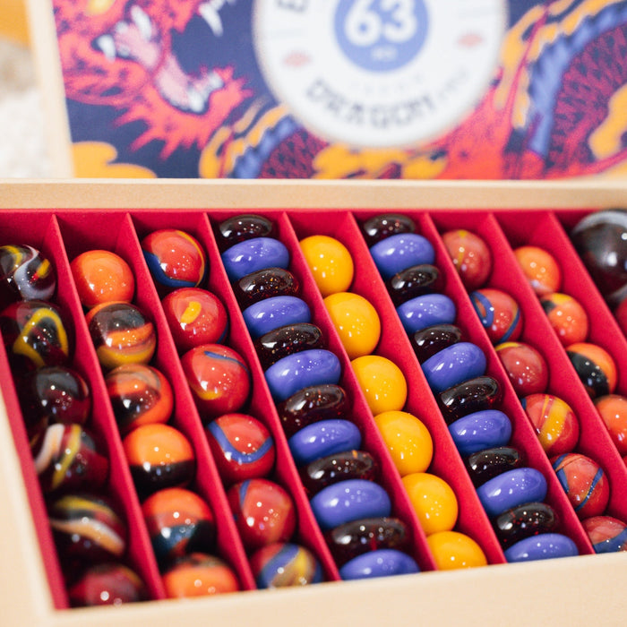 BOX-04 Billes & Co. Marbles Box - Fire Dragon