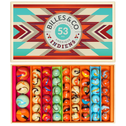 BOX-12 Billes & Co. Marbles Box - Indians