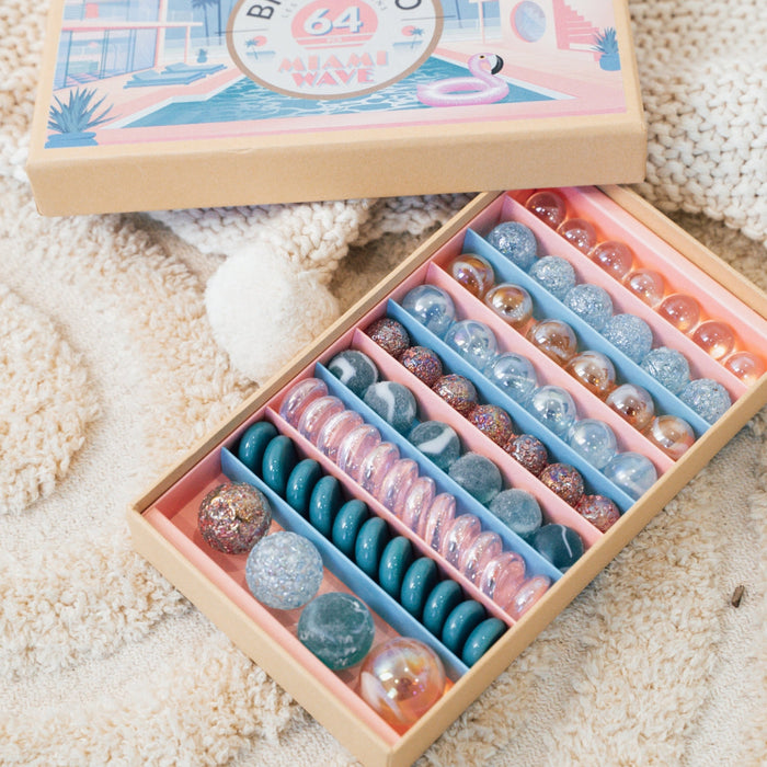 BOX-16 Billes & Co. Marbles Box - Miami Wave