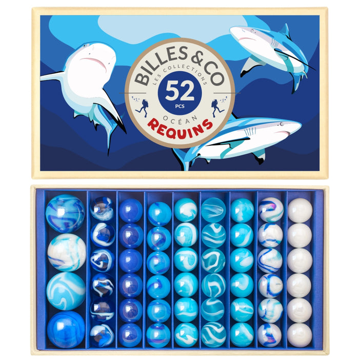 BOX-05 Billes & Co. Marbles Box - Sharks - Australia