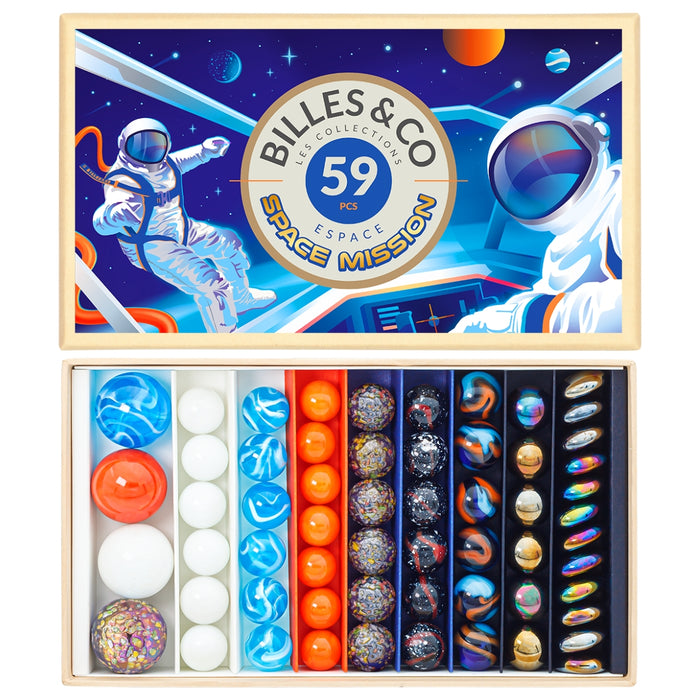 BOX-18 Billes & Co. Marbles Box - Space Mission  - Australia