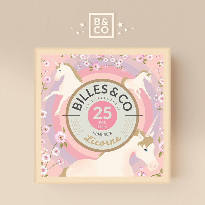 MINIBOX-02 Billes & Co. Marbles Mini Box - Unicorn