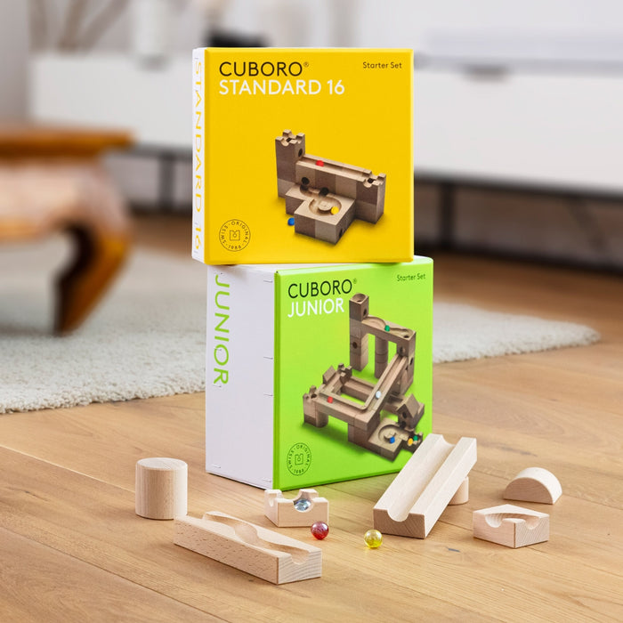 CUBORO Junior - Set of 40 - Wooden Marble Run - Online, Australia