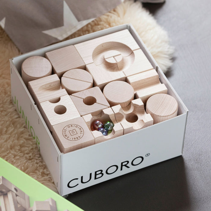 CUBORO Junior - Set of 40 - Wooden Marble Run - Online, Australia