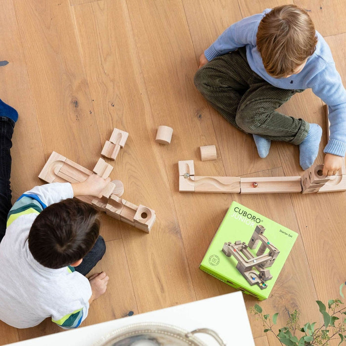 CUBORO Junior - Set of 40 - Wooden Marble Run - Online, Australia
