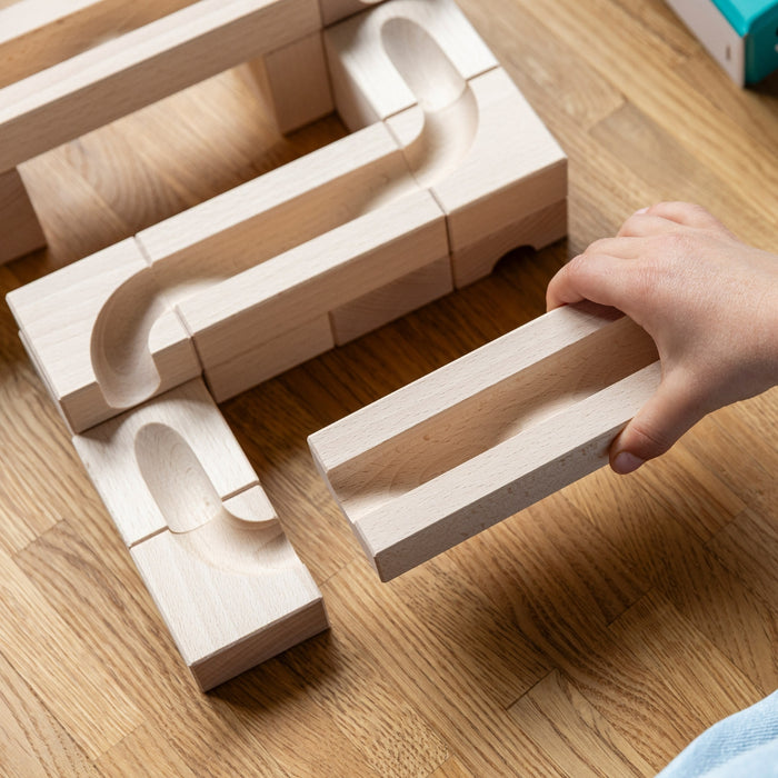CUBORO WAVE - Extra Set of 22 - Wooden Marble Run - Online, Australia