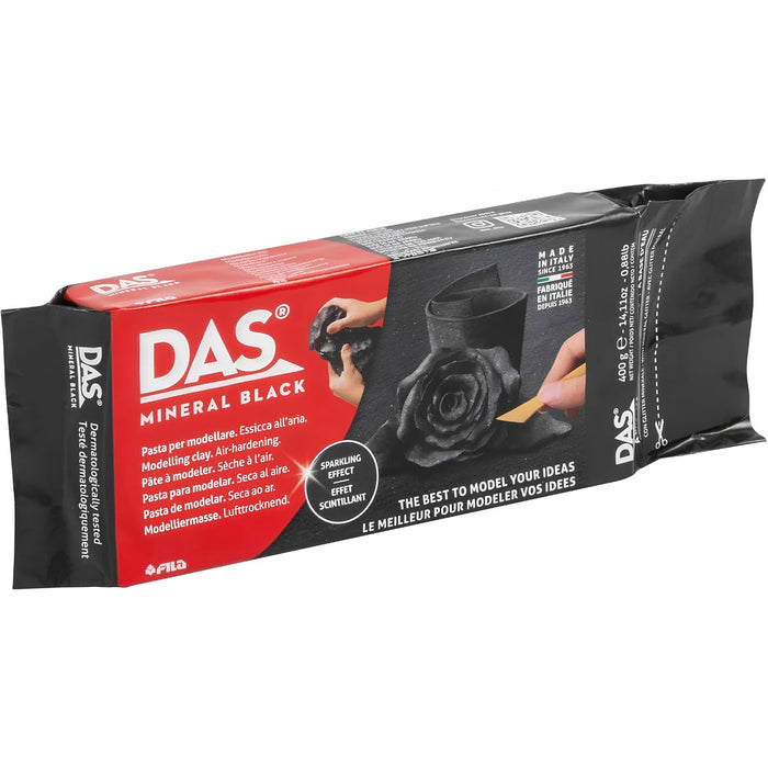 DAS Air Dry Modelling Clay - Black 400g by FILA - Online, Australia