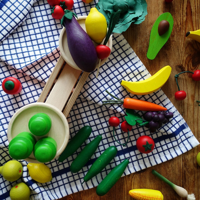 Erzi Play Food Assorted Vegetables, Fruits