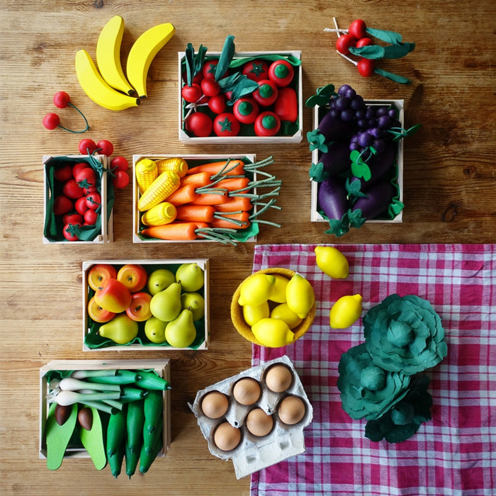 Erzi Play Food Assorted Vegetables, Fruits