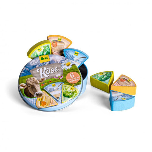 Cheese Wedges in a Tin Erzi Wooden Play Food Cheese Wedges in a Tin