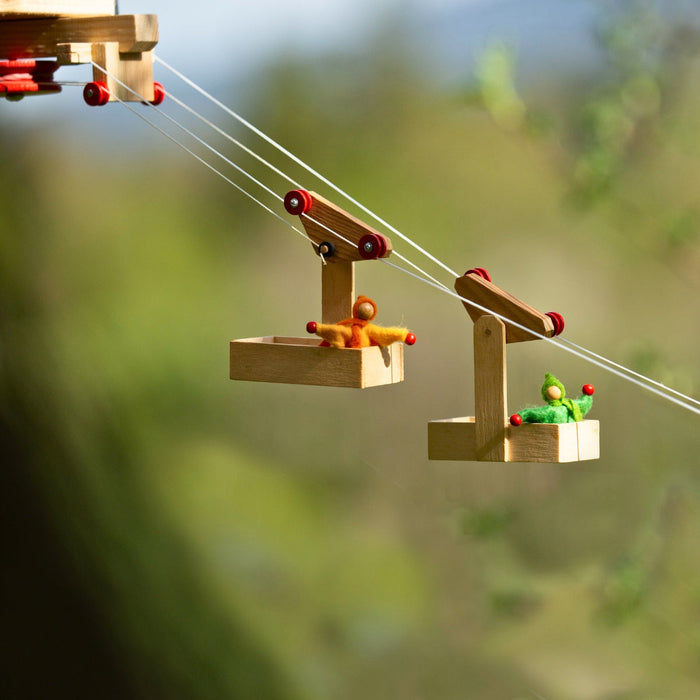 Kraul Cable Car Mini for Shuttle Traffic Wooden Toy from Australia