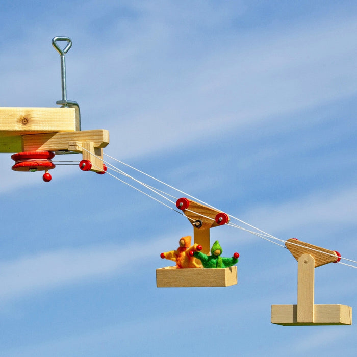 Kraul Cable Car Mini for Shuttle Traffic Wooden Toy from Australia