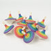 Mader Large Rallye Spinning Top Rainbow