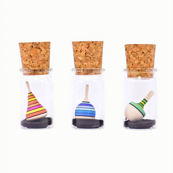 Mader Miniature Tarantella on Stage Spinning Top and Plate Set - Wooden Toy, Australia