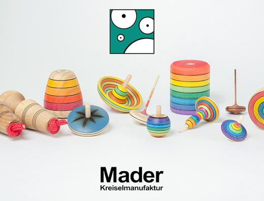 Mader Spinning Tops & Toys, distributed in Australia by Wooden Playroom